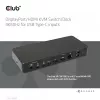 CLUB3D DisplayPort/HDMI KVM-switch/dock 4K60Hz voor USB Type-C-ingangen