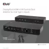 CLUB3D DisplayPort/HDMI KVM-switch/dock 4K60Hz voor USB Type-C-ingangen