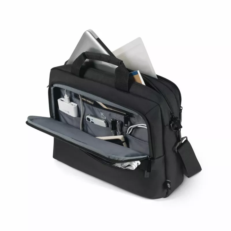 DICOTA Eco Top Traveller Core - 15-17.3in notebooktas - zwart / 300d 100% gerecycled PET-polyester
