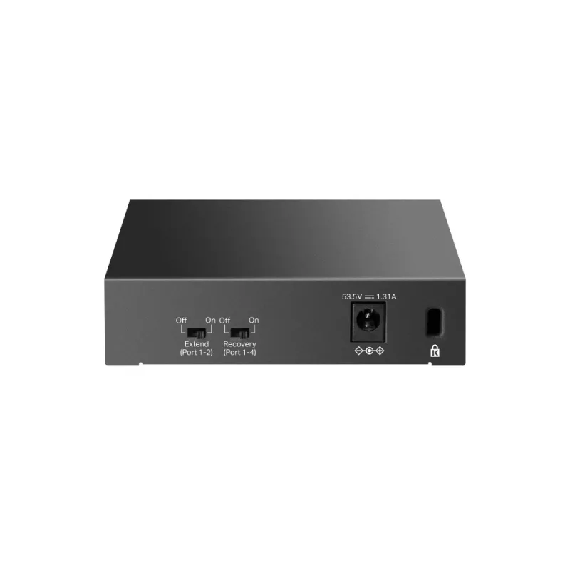 TP-LINK LiteWave 5-poorts Gigabit desktop-switch met 4-poorts PoE+ (5x Gigabit, 4 PoE+, 65 W PoE-budget)