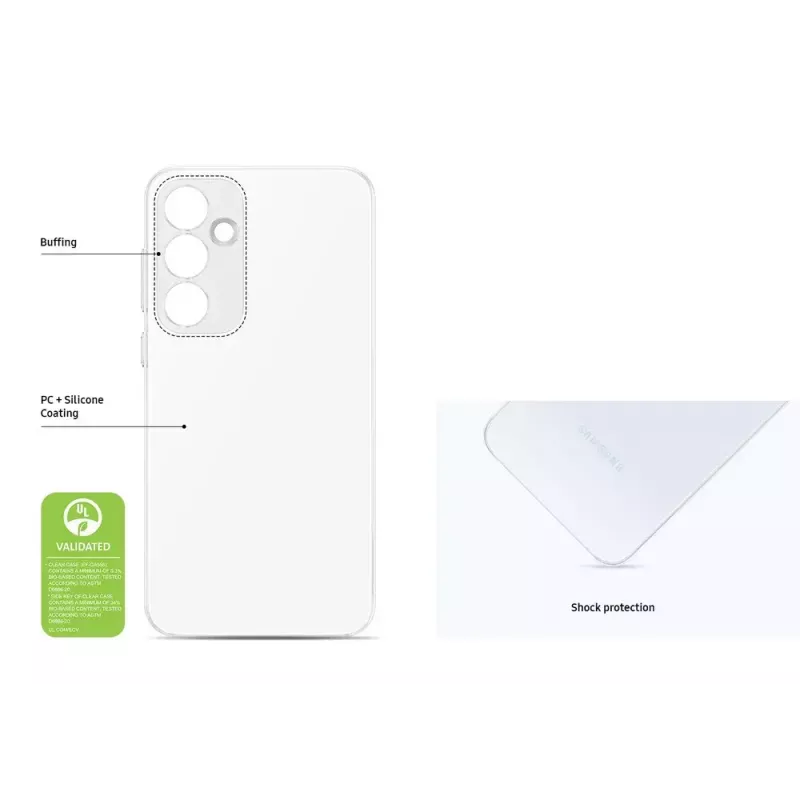 Samsung EF-QA556 Telefoonhoesje 16,8 cm (6,6 inch) Cover Transparant