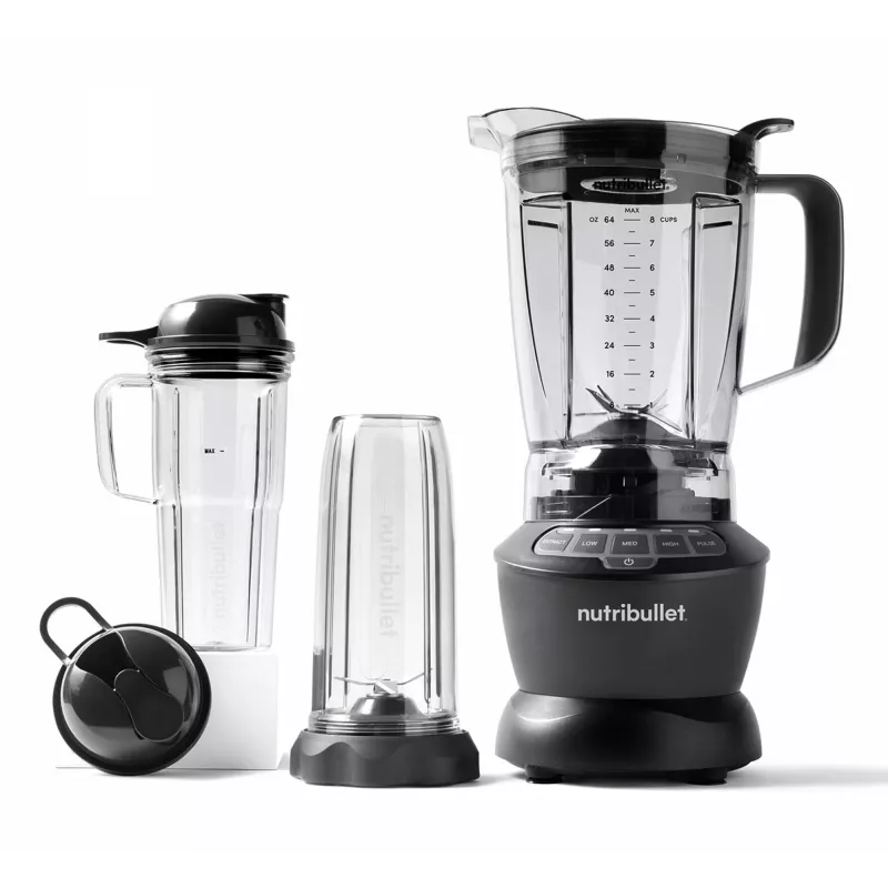 Staafmixer NUTRIBULLET NBF500DG — 1,9-L-kan, 1200 W, ijs crushen, zilver