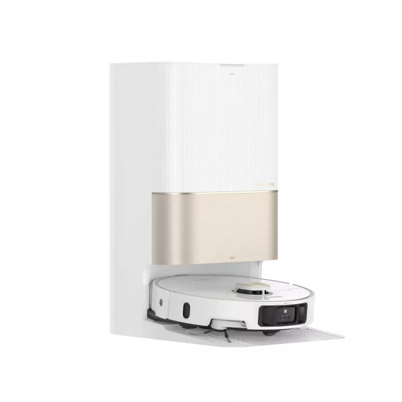 Dreame X40 Ultra Complete, zakloos, wit, rond, stofzak, 2 wielen, 0,3 l