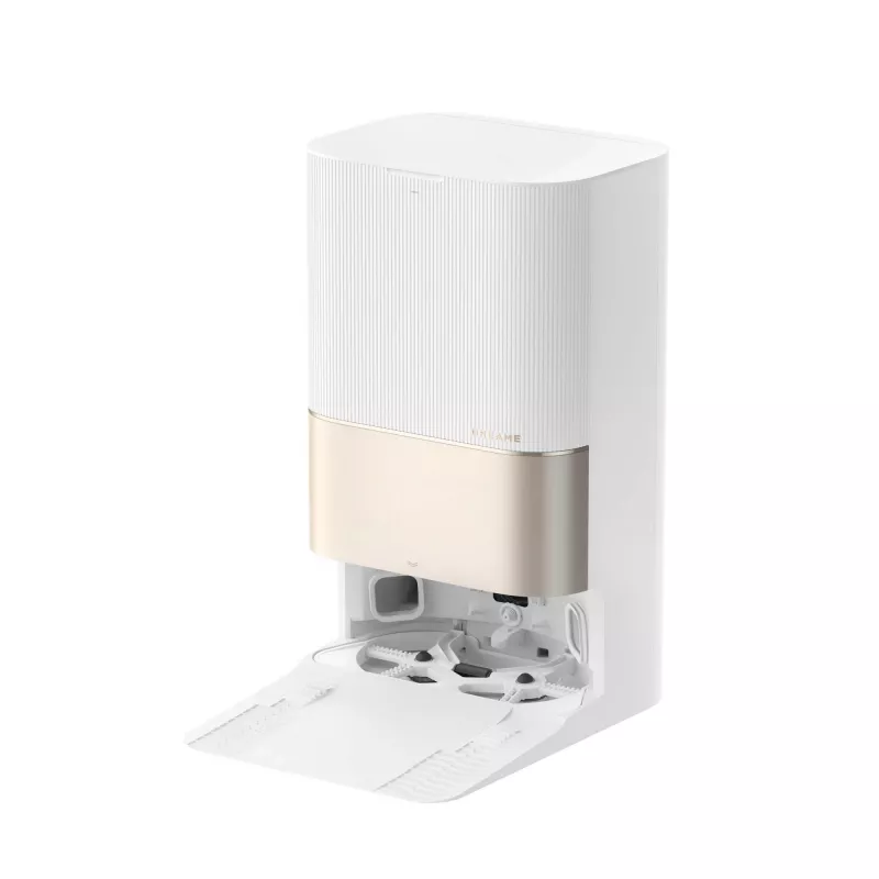 Dreame X40 Ultra Complete, zakloos, wit, rond, stofzak, 2 wielen, 0,3 l