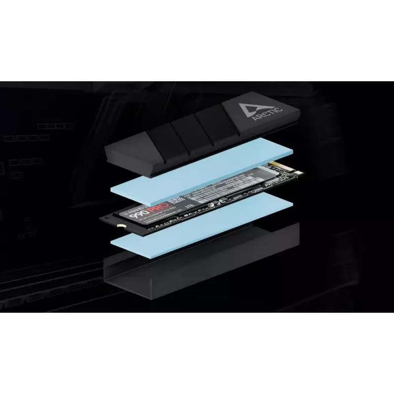 ARCTIC M2 Pro (zwart) - SSD-koeler voor M.2-stations