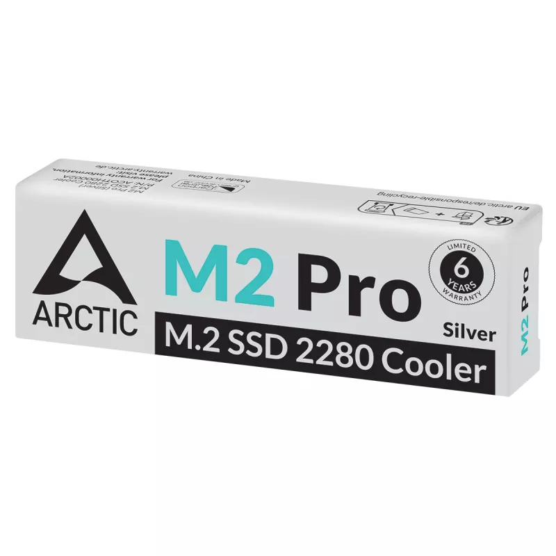 ARCTIC M2 Pro (zilver) - SSD-koeler voor M.2-stations, koellichaam/radiator, zilver