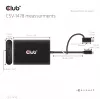 Videosplitter Club 3D CSV-1478 USB Type-C (met USB-A-adapter) naar dual DisplayPort 4K60Hz, zwart