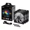 ASUS TUF GAMING TR120 ARGB 3IN1 zwart computerkast luchtkoeler 12 cm