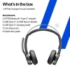 HP Poly Voyager Focus 2 USB-C-C-headset +USB-C/A-adapter