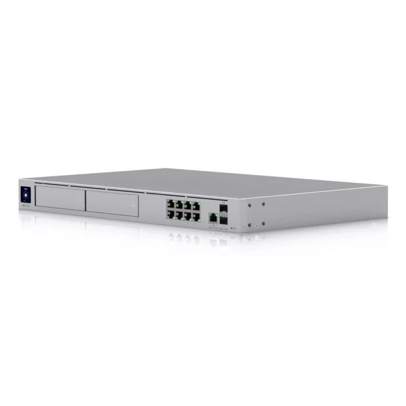 Managed switch UBIQUITI UniFi Dream Machine Pro Max, 9-poorts 2.5G Ethernet, 1U-rack, 2×SFP+, 10G-ondersteuning, 60W vermogen