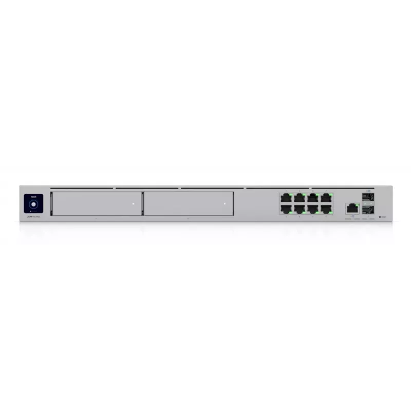 Managed switch UBIQUITI UniFi Dream Machine Pro Max, 9-poorts 2.5G Ethernet, 1U-rack, 2×SFP+, 10G-ondersteuning, 60W vermogen