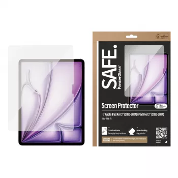 PanzerGlass SAFE. by ® beeldschermfolie iPad Air 13'' (2024-2026) |iPad Pro 13'' (2024-2025) | Ultra-Wide Fit