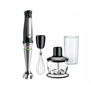 Braun MQ 7035X 0,6 L staafmixer 1000 W zwart, satijnstaal