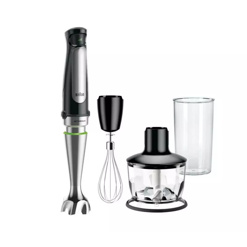 Braun MQ 7035X 0,6 L staafmixer 1000 W zwart, satijnstaal