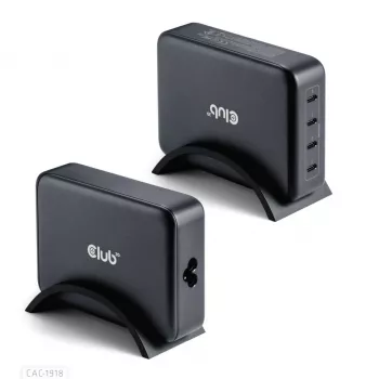 Mobiel apparaat-oplader CLUB3D CAC-1918 universeel zwart AC 4 USB Type-C aansluitingen