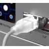 Netwerk-patchkabel UBIQUITI UACC-Cable-Patch-EL-1M-W — Cat6, 1 m, 2,5 GbE, PoE++ (4PPoE), transparant, RJ-45 stekker–stekker