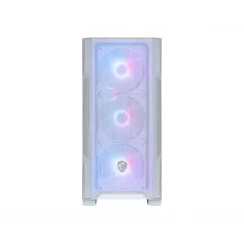 PC-behuizing MSI MAG FORGE M100R midi-tower transparant, wit