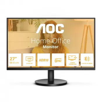 AOC B3 U27B3M computermonitor 68,6 cm (27 inch) 3840 x 2160 pixels 4K Ultra HD LCD zwart