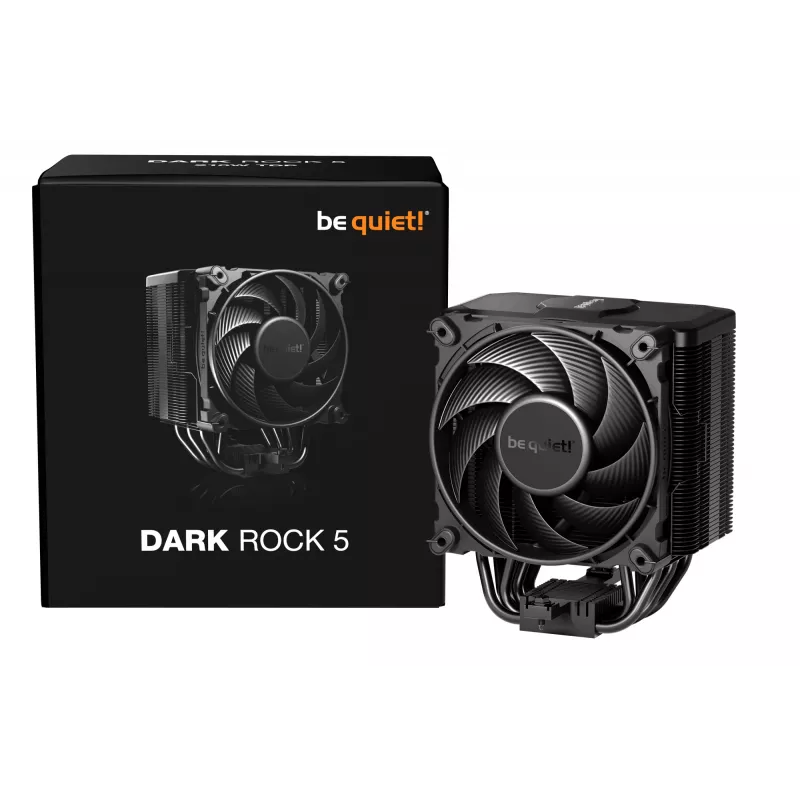 be quiet! DARK ROCK 5 processor-luchtkoeler 12 cm zwart 1 stk.