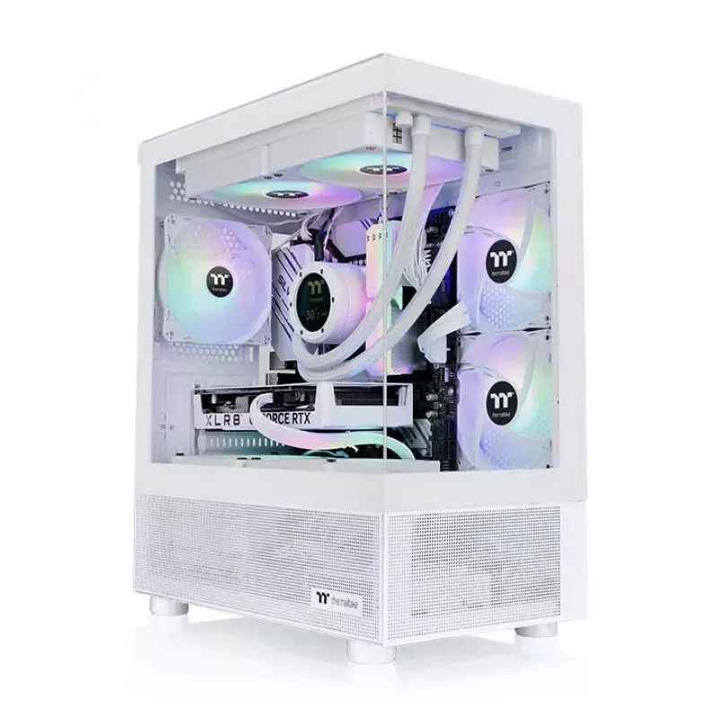 PC-behuizing Thermaltake View 170 TG ARGB Snow micro tower wit