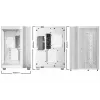 be quiet! Light Base 600 DX BGW66 Midi Tower pc-behuizing, ATX/micro-ATX/Mini-ITX, zijpaneel van gehard glas, ARGB, USB-C, wit