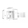 be quiet! Light Base 600 DX BGW66 Midi Tower pc-behuizing, ATX/micro-ATX/Mini-ITX, zijpaneel van gehard glas, ARGB, USB-C, wit