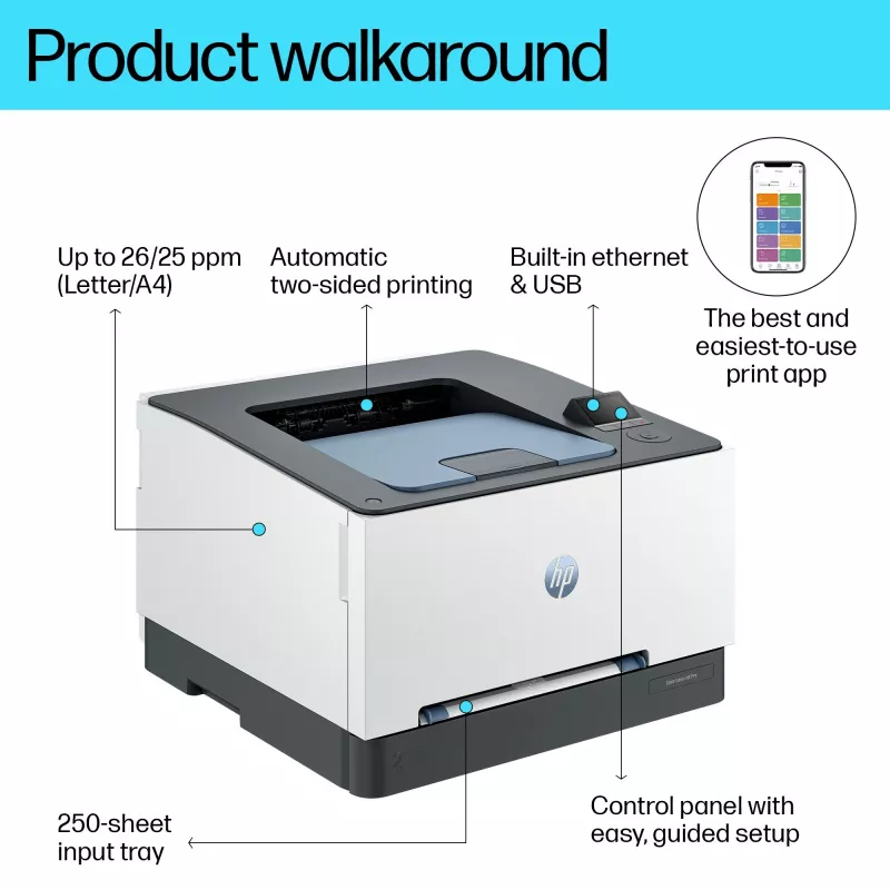HP Color LaserJet Pro 3202dn, laser, kleur, 600 x 600 DPI, A4, 25 pagina's/min., dubbelzijdig printen