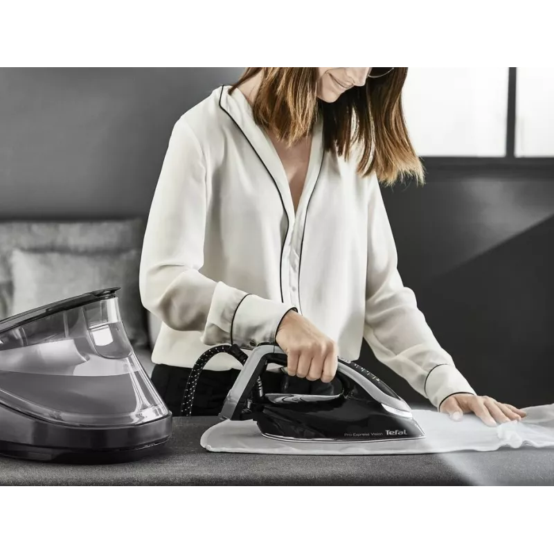 Tefal Pro Express Vision GV9821 3000 W 1,2 L Durilium AirGlide Autoclean strijkzool zwart, zilver