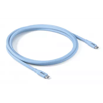 CLUB3D USB-C-kabel blauw, 2 m, USB-C, USB-C, USB4 Gen 2x2, 20 Gbit/s, blauw
