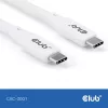 USB-C-kabel CLUB3D CAC-3001 2m USB4 Gen 3x2 wit