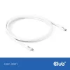 USB-C-kabel CLUB3D CAC-3001 2m USB4 Gen 3x2 wit