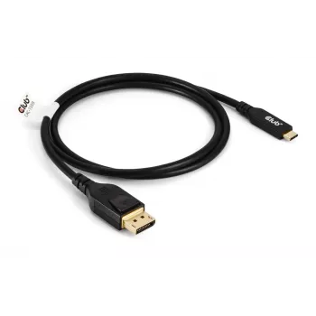 USB Type-C-naar-DisplayPort-2.1-kabel, Club 3D CAC-1559, bidirectioneel, VESA DP80-gecertificeerd, 1 m