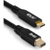 CLUB3D CAC-1561 DisplayPort-kabel 2 m Mini DisplayPort USB Type-C zwart