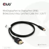 CLUB3D Mini DisplayPort™ naar DisplayPort™ bidirectionele VESA DP80 gecertificeerde kabel M/M 1m/3.28ft