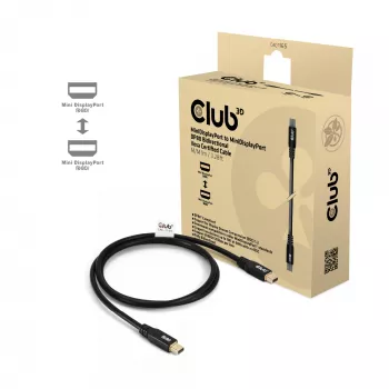 CLUB3D MiniDisplayPort™ naar MiniDisplayPort bidirectionele VESA DP80 gecertificeerde kabel M/M 1m/3,28ft