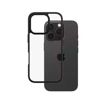 PanzerGlass CARE™ by ® Urban Combat hoes transparant met zwarte rand voor iPhone 16 Pro