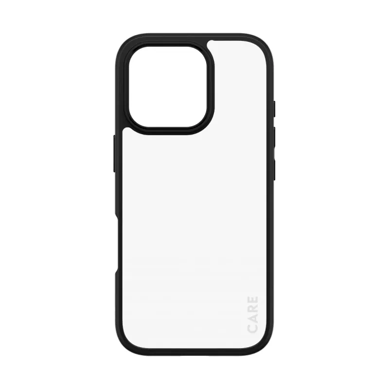 PanzerGlass CARE™ by ® Urban Combat hoes transparant met zwarte rand voor iPhone 16 Pro