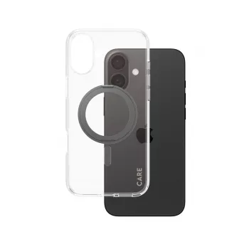 PanzerGlass CARE™ by ® Case transparant met zwarte kickstand & MagSafe iPhone 16 Plus