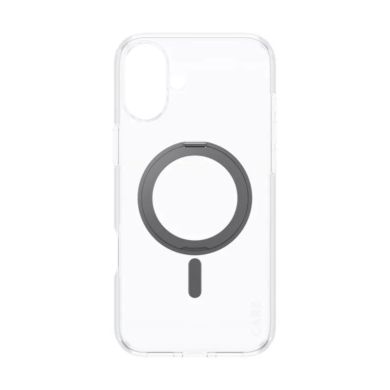 PanzerGlass CARE™ by ® Case transparant met zwarte kickstand & MagSafe iPhone 16 Plus