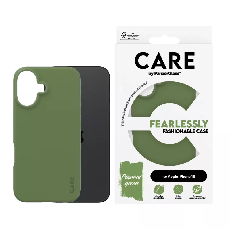 PanzerGlass CARE™ by ® hoesje groen iPhone 16