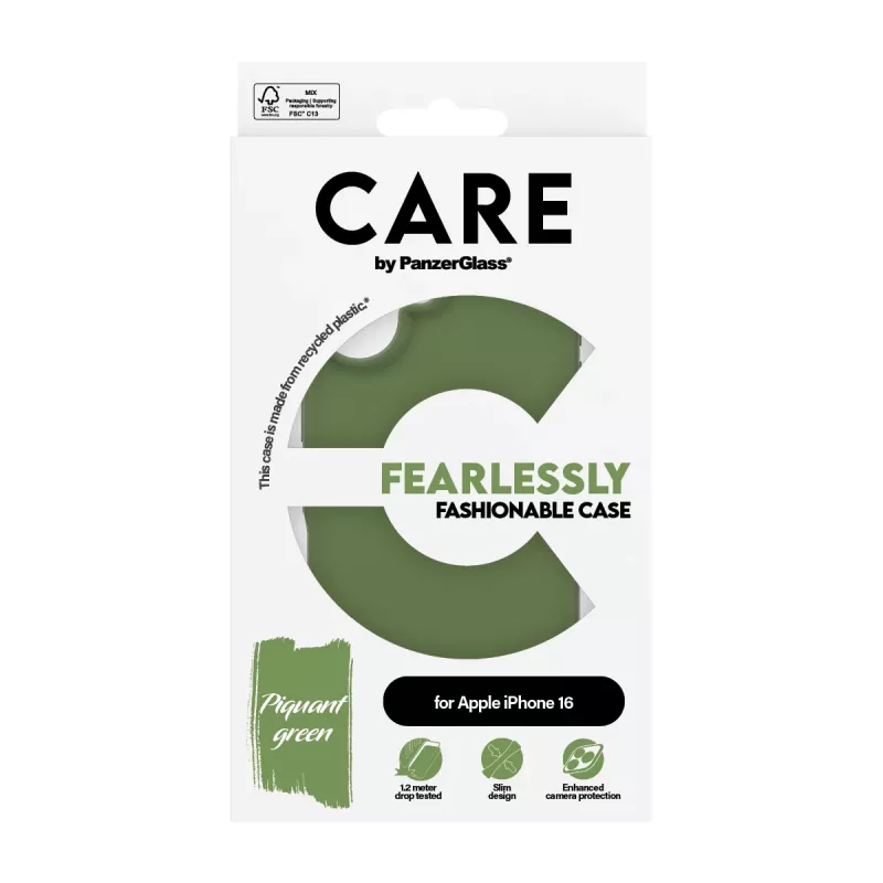 PanzerGlass CARE™ by ® hoesje groen iPhone 16
