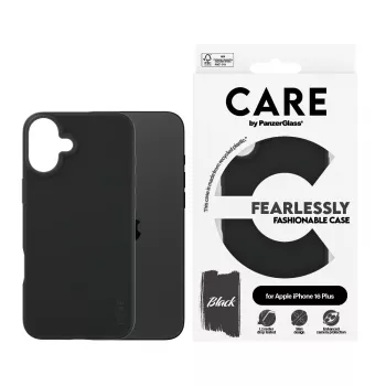 PanzerGlass CARE™ by ® hoesje zwart iPhone 16 Plus