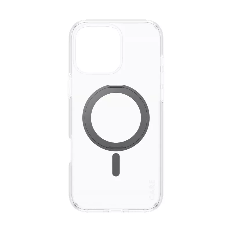 PanzerGlass CARE™ by ® case transparant met zwarte kickstand & MagSafe voor iPhone 16 Pro Max