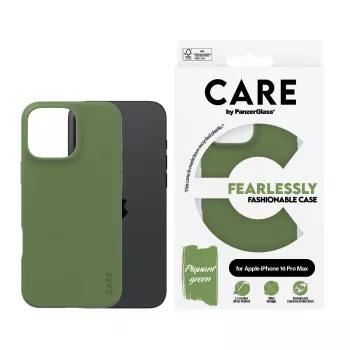 Cover PanzerGlass CARE by ® modische hoes groen iPhone 16 Pro Max