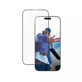 PanzerGlass® beeldschermfolie aluminium frame iPhone 16 Pro Max | Ultra-Wide Fit