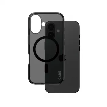 PanzerGlass CARE™ by ® Urban Combat case smokey met zwart MagSafe iPhone 16