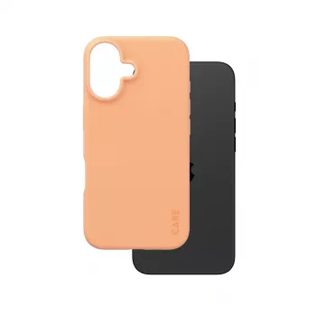 Hoesje PanzerGlass CARE by modieus hoesje peachy iPhone 16 transparant