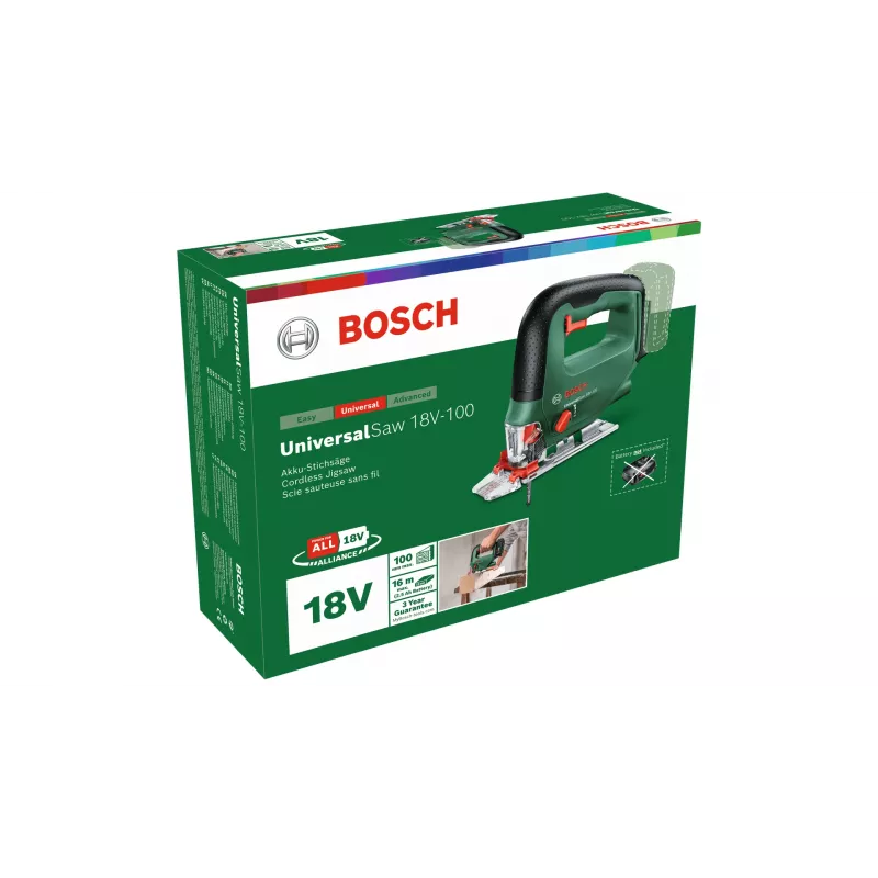 Bosch Universal Saw 18V-100 decoupeerzaag 2600 spm 2 kg