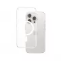 Hoesje PanzerGlass HardCase transparant met witte MagSafe iPhone 16 Pro