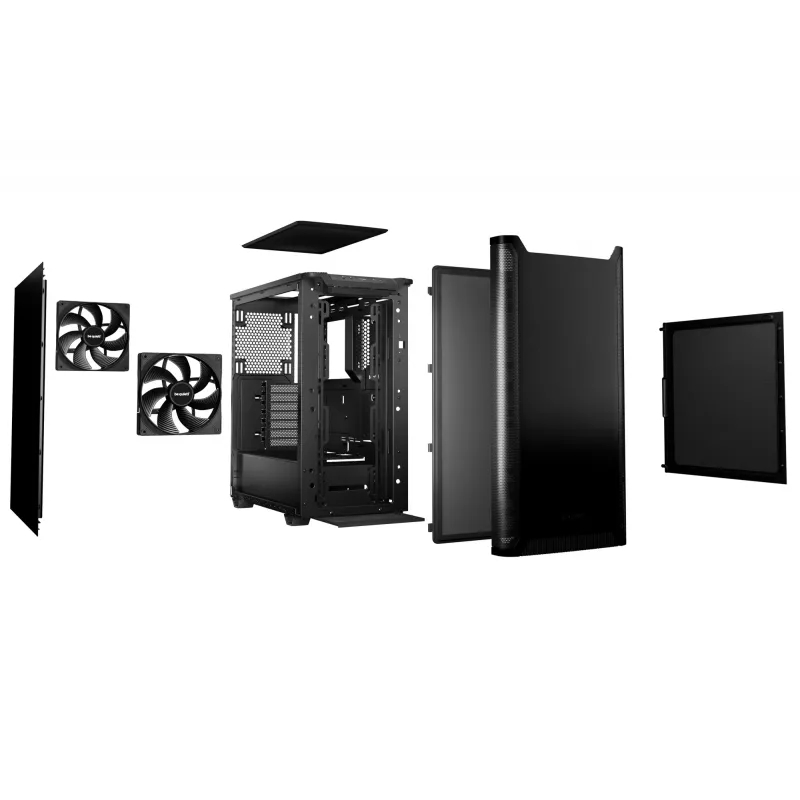 PC-behuizing be quiet! PURE BASE 501 Black Midi Tower